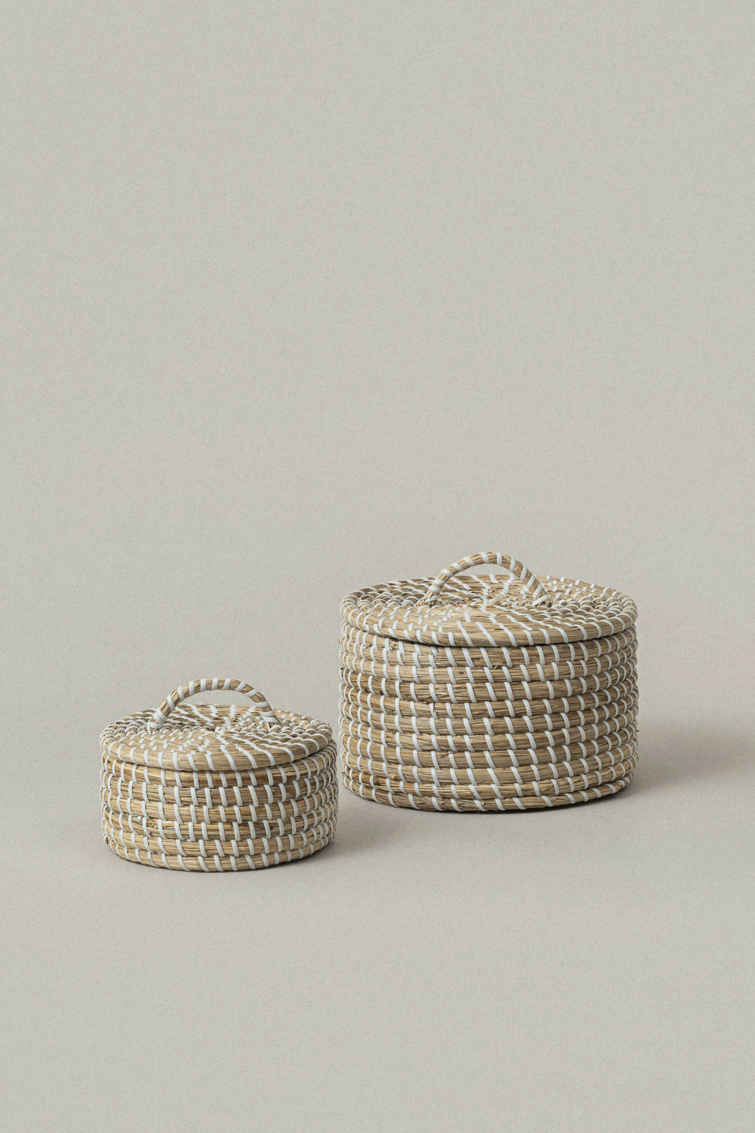 Seagrass Woven Canisters, Set of 2