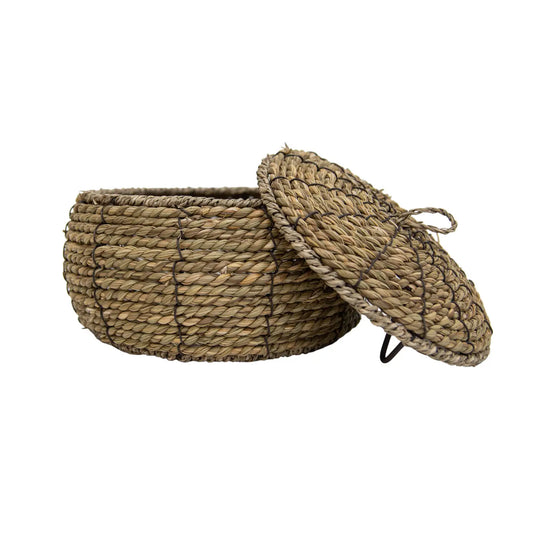 Lina Natural Woven Canister