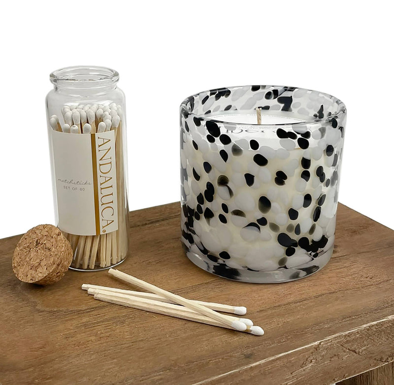 Velvet Tuberose Black & White Tortoise Soy Blend Candle