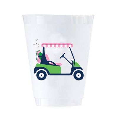 Golf Cart Cups, Set Of 8